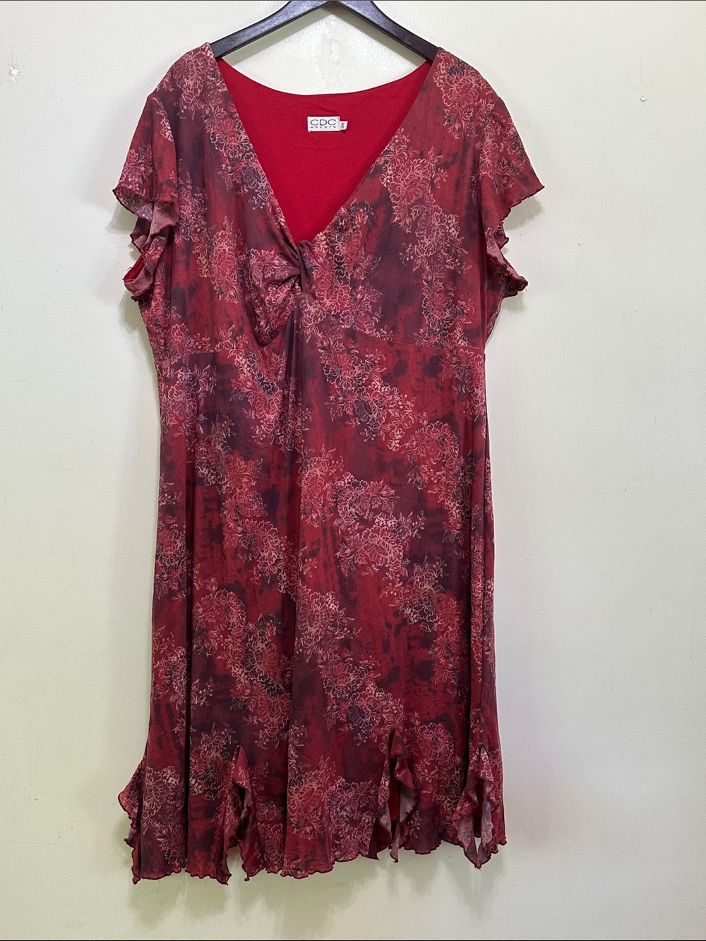 CDC Encore Bright Red Knit Top with Label